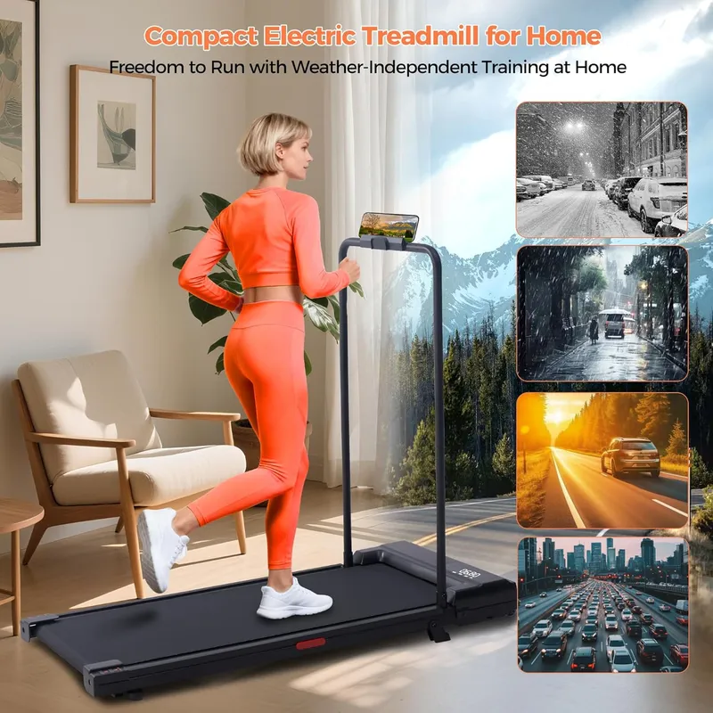 SUOUER Compact Portable Treadmills for Home